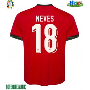 Portugal Ruben Neves #18 Hemmatröja EM 2024 Kortärmad